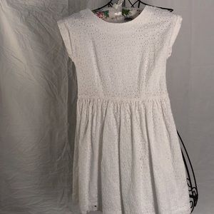 Johnnie B white Eyelet Dress. Size 10-12.